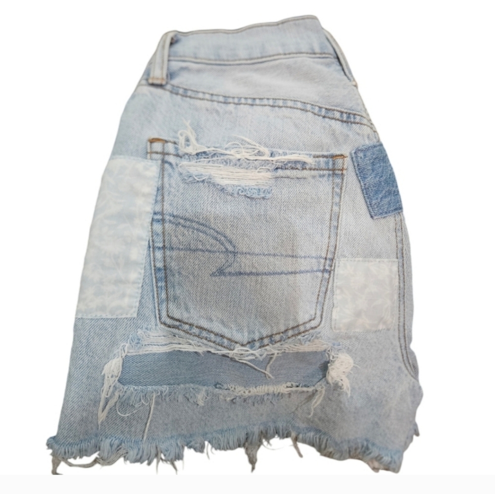 American Eagle pride Inspired Rainbow High Waist Frayed Hem - Picture 3 of 11